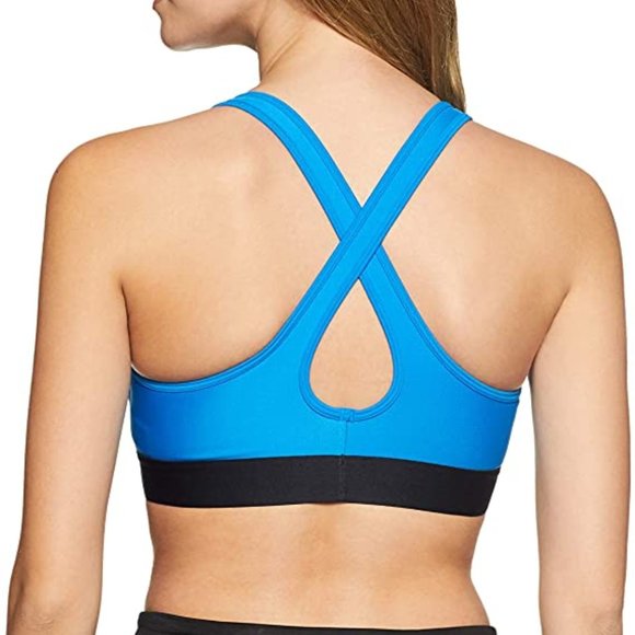 NWT $45 UNDER ARMOUR Women XS Mid Crossback Compression Logo Sports Bra A-C Cup - Picture 8 of 11